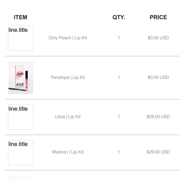 Kylie cosmetics lip kit lot - Picture 8 of 9